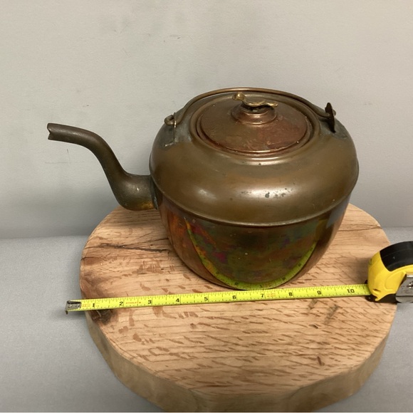 🟡 Vintage - ? Antique ? - Copper Tea Pot / Kettle - Unique / Rare & Beautiful - Picture 12 of 16